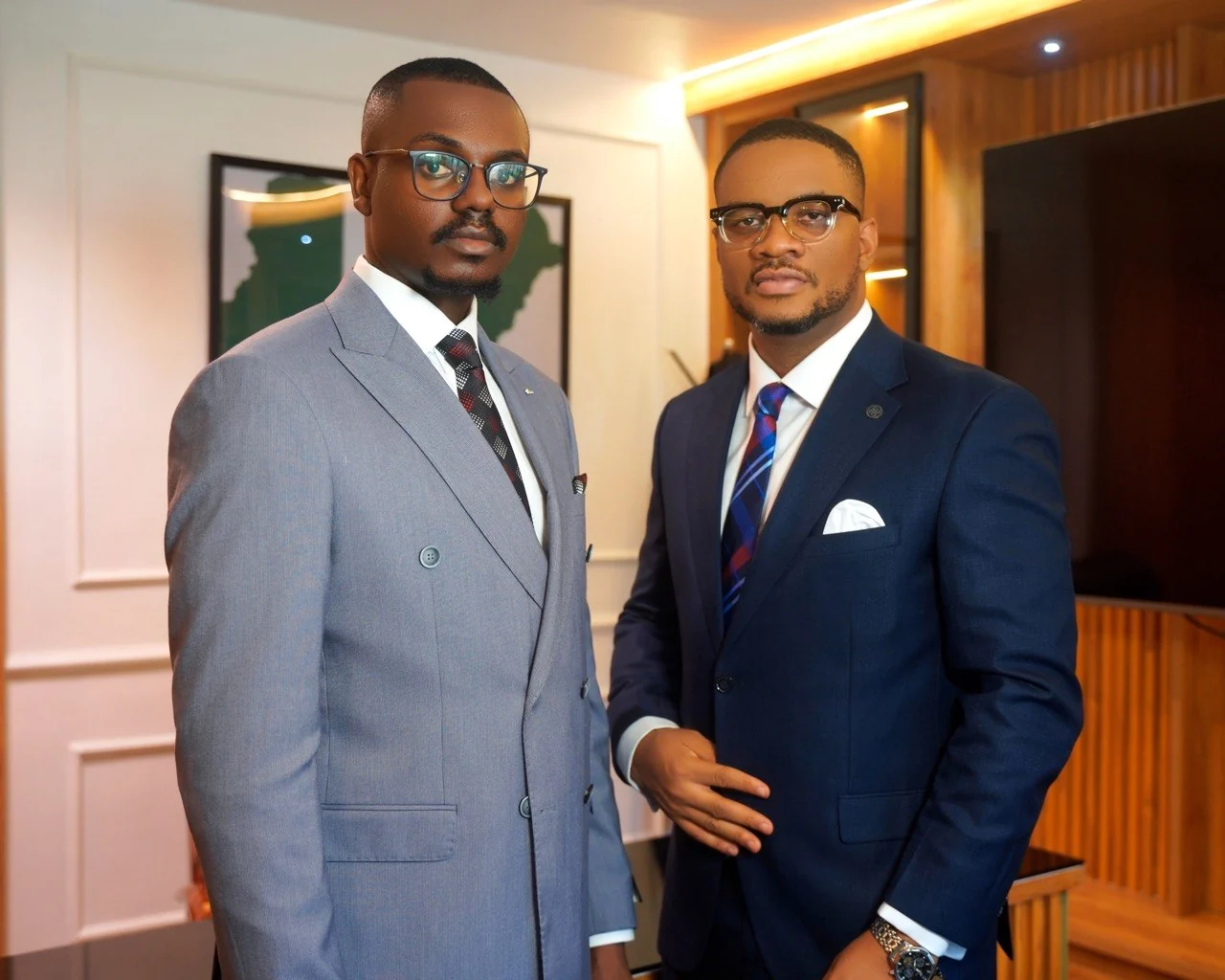 Two Ducrest Partners lawyers in the firm's office